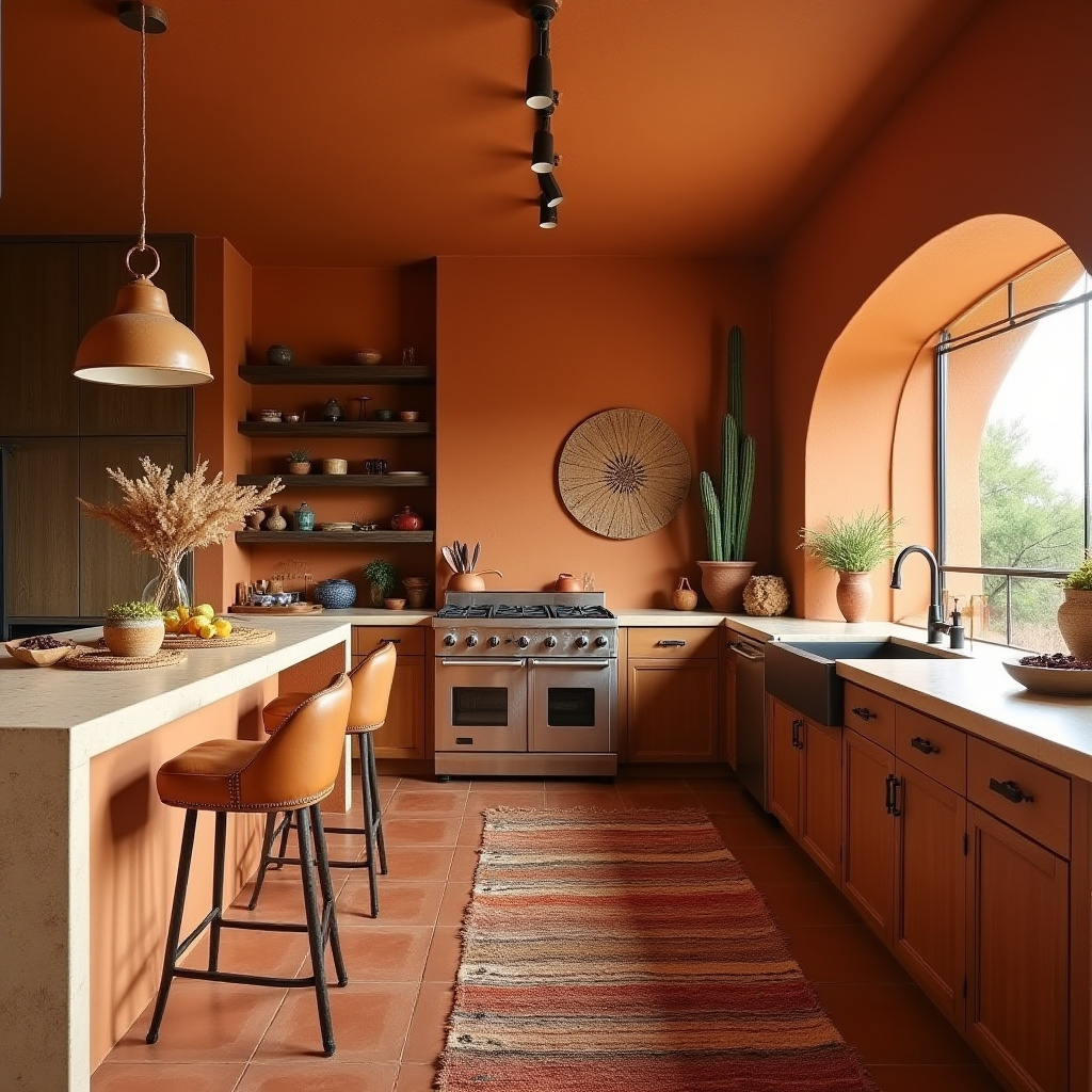 boho kitchen wall colors 33