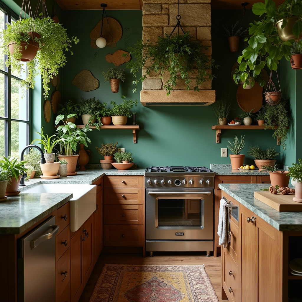 boho kitchen wall colors 37