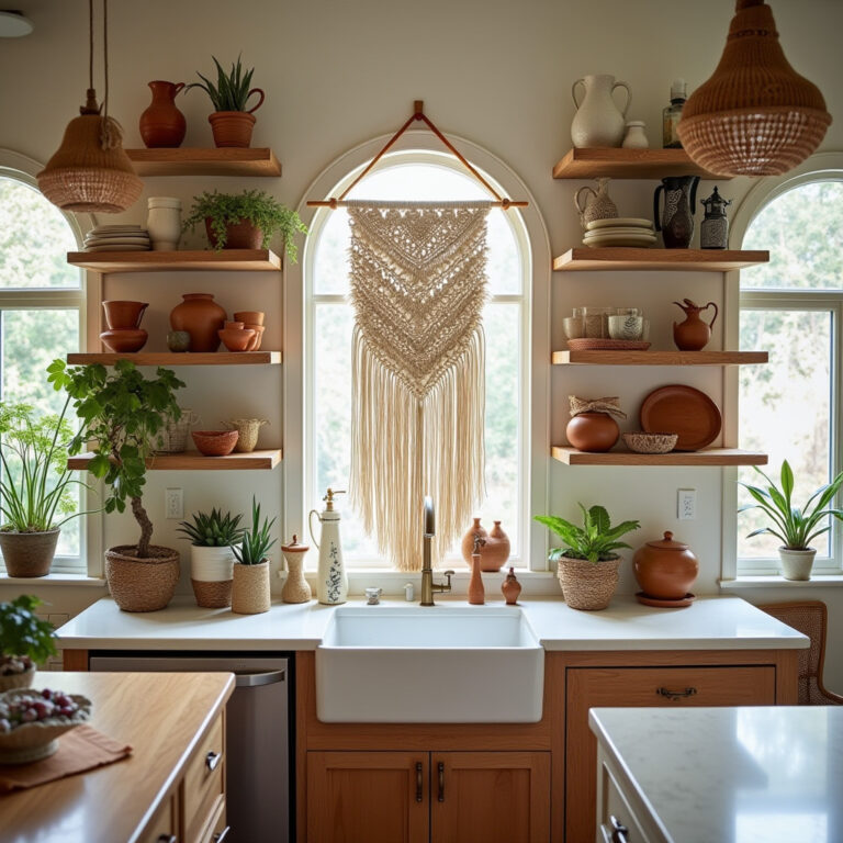 boho kitchen wall decor 1