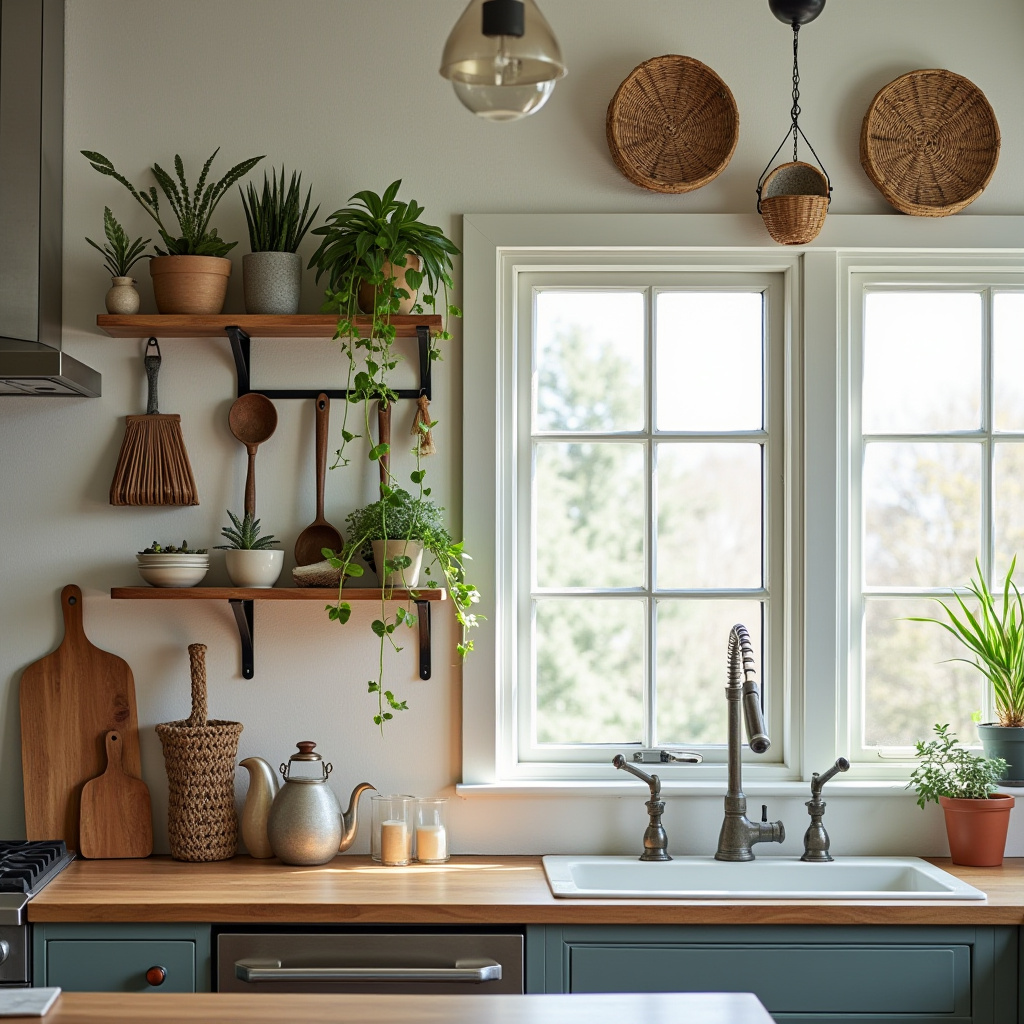 boho kitchen wall decor ideas 13
