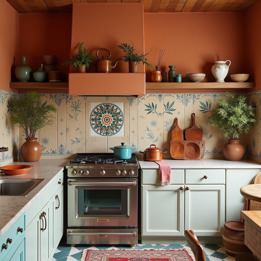 boho kitchen wall decor ideas 15