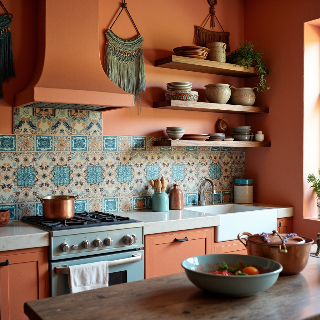 boho kitchen wall decor ideas 16