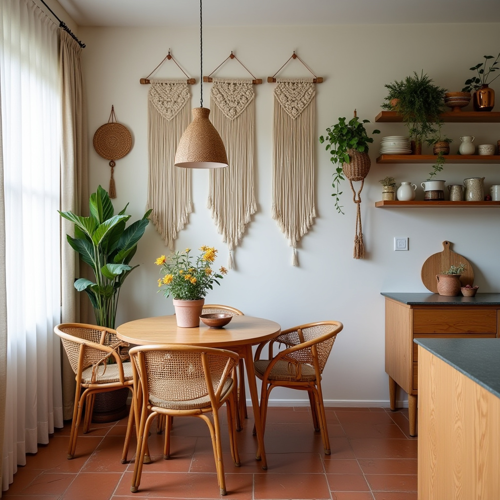 boho kitchen wall decor ideas 2