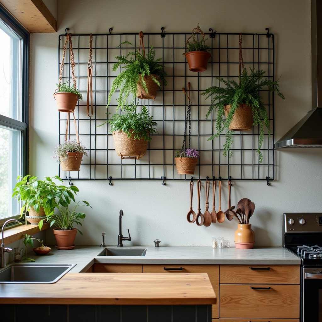 boho kitchen wall decor ideas 32