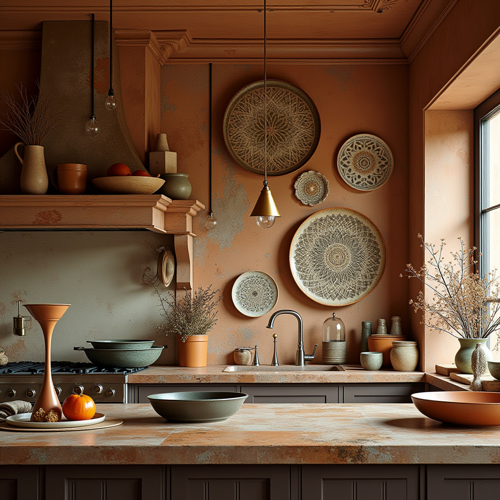 boho kitchen wall decor ideas 40