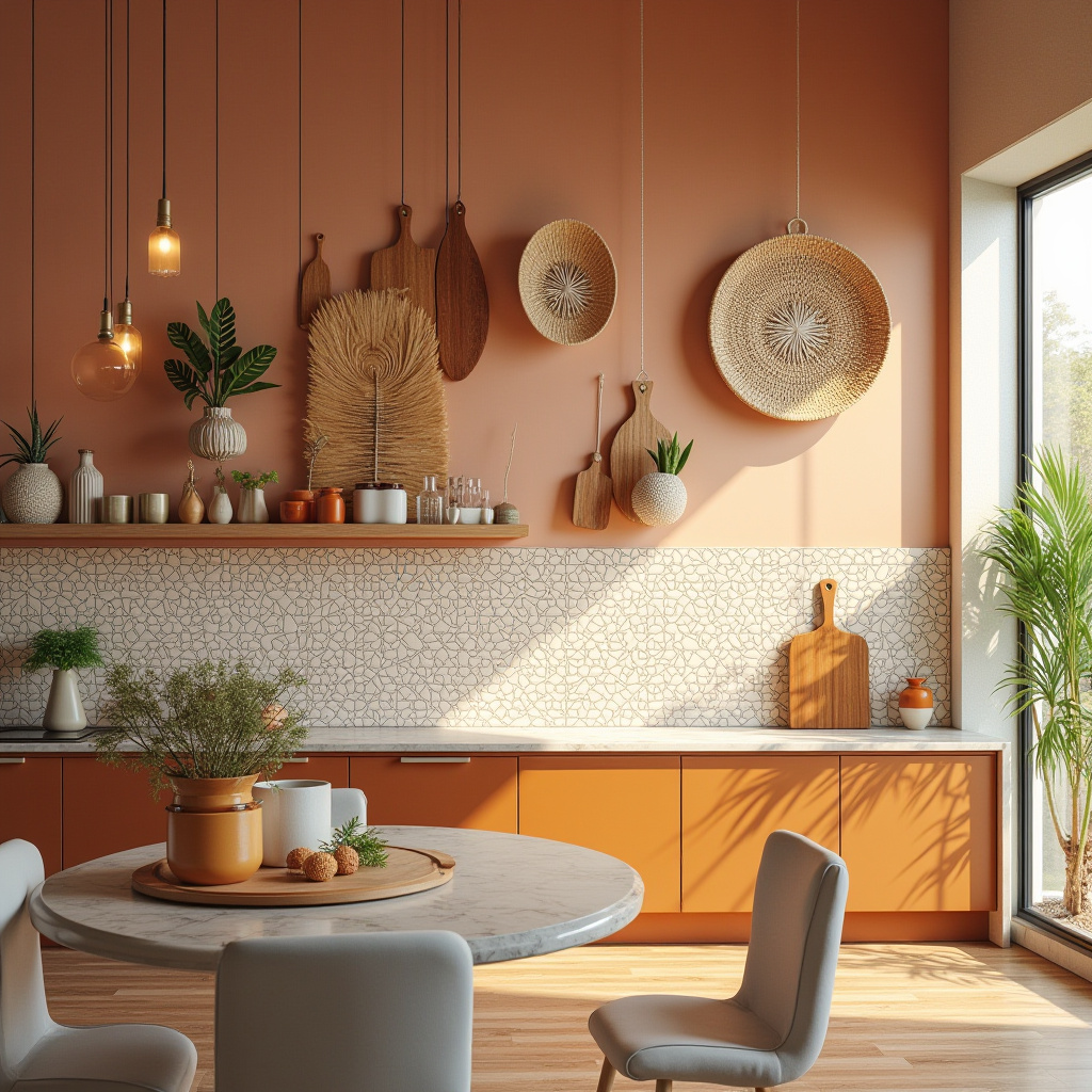 boho kitchen wall decor ideas 5