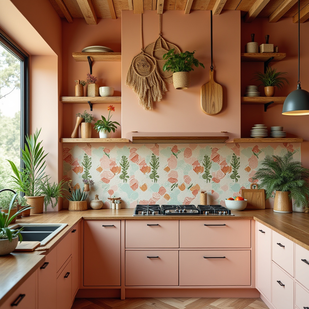 boho kitchen wall decor ideas 6