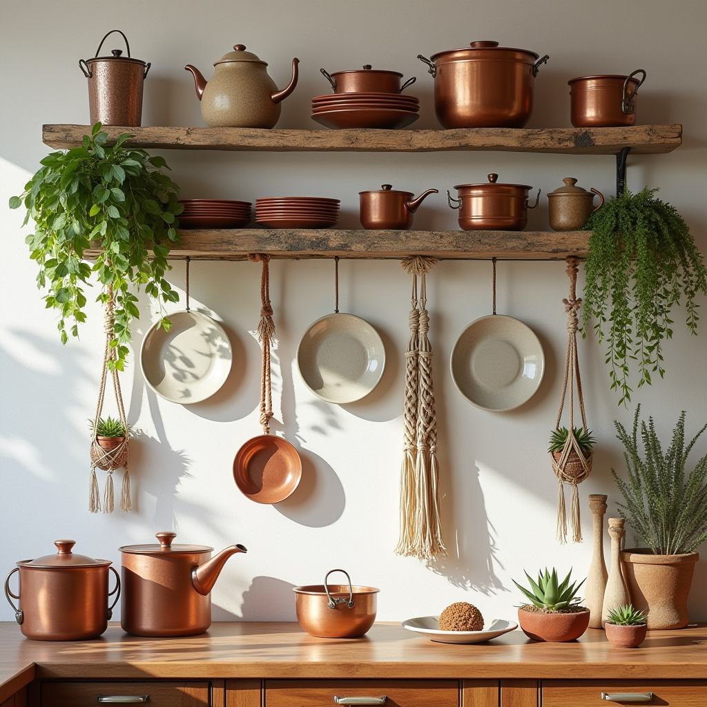 boho kitchen wall decor ideas 7