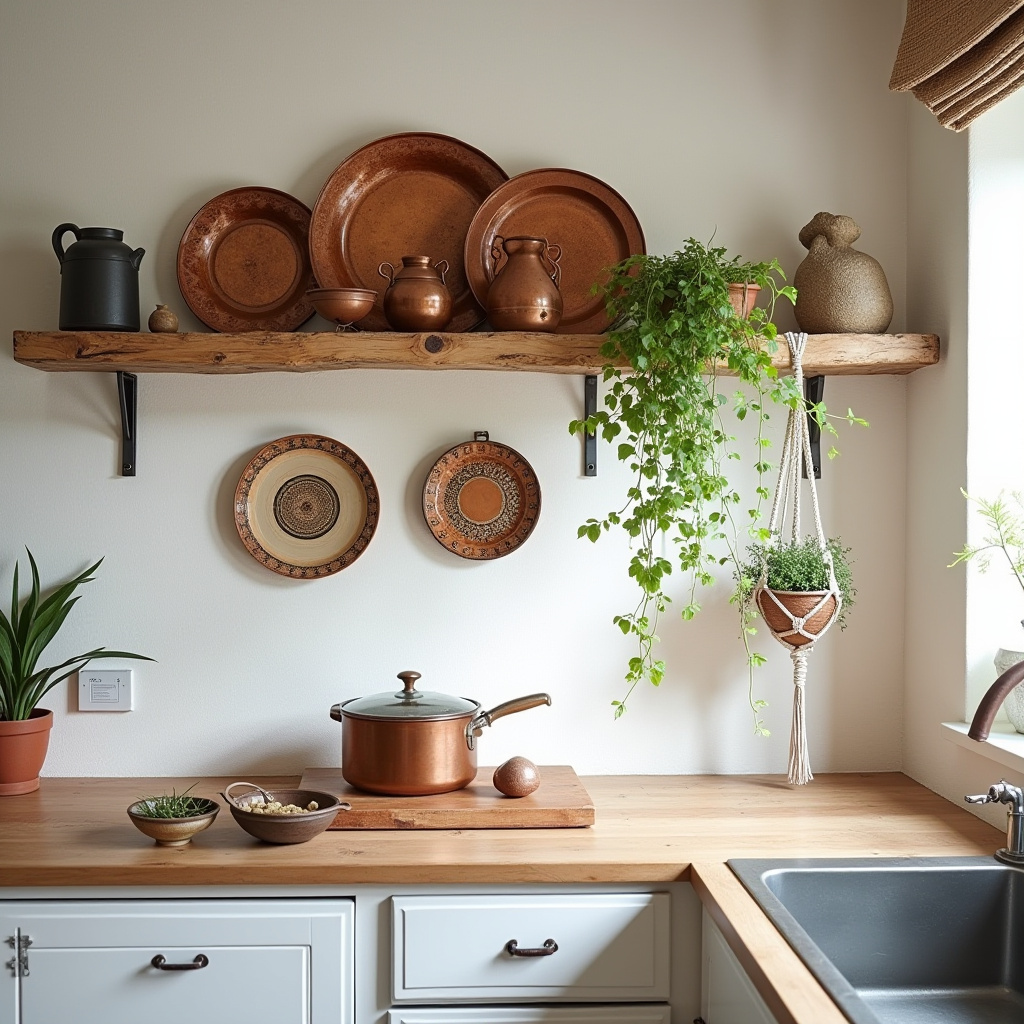 boho kitchen wall decor ideas 8