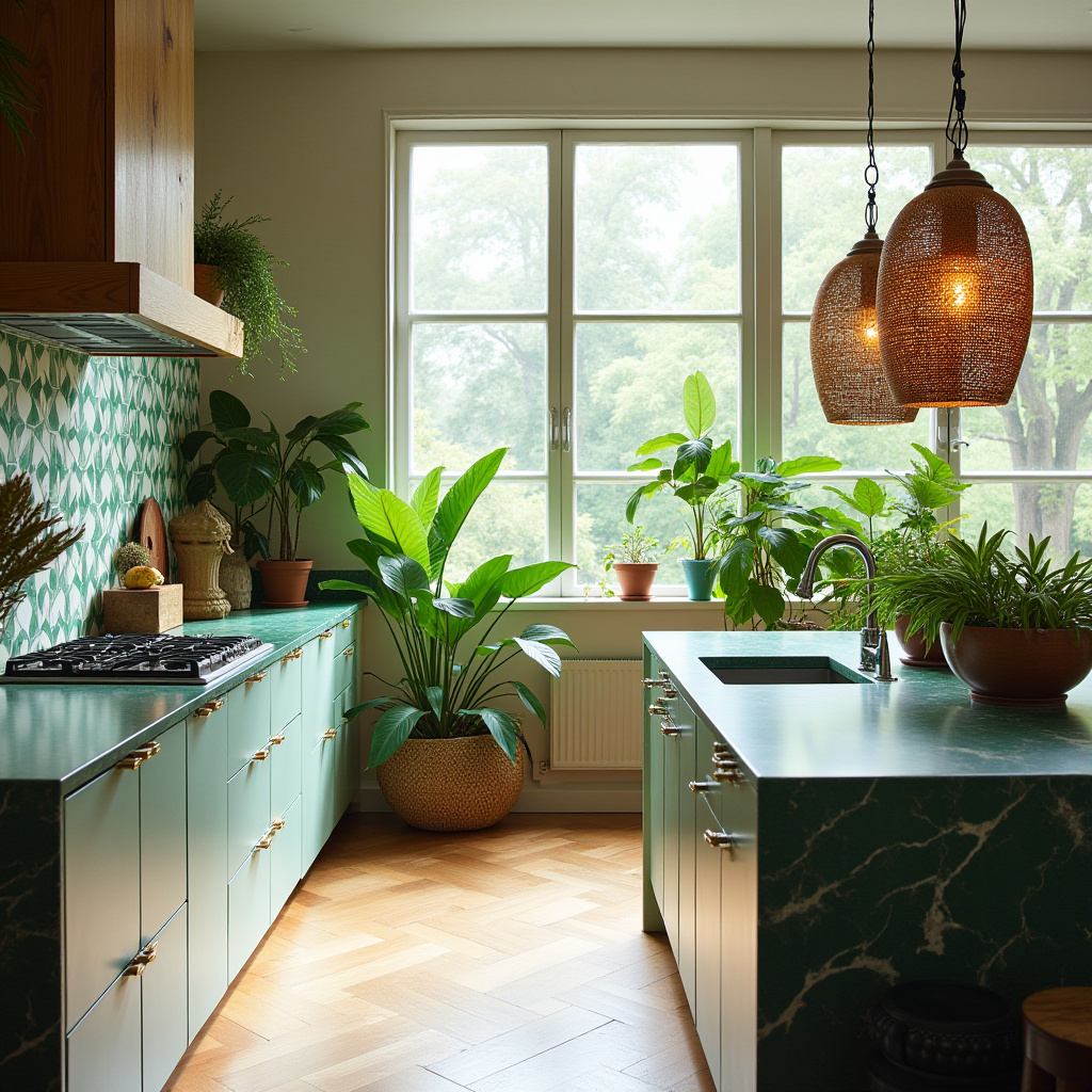 boho kitchen wallpaper 10