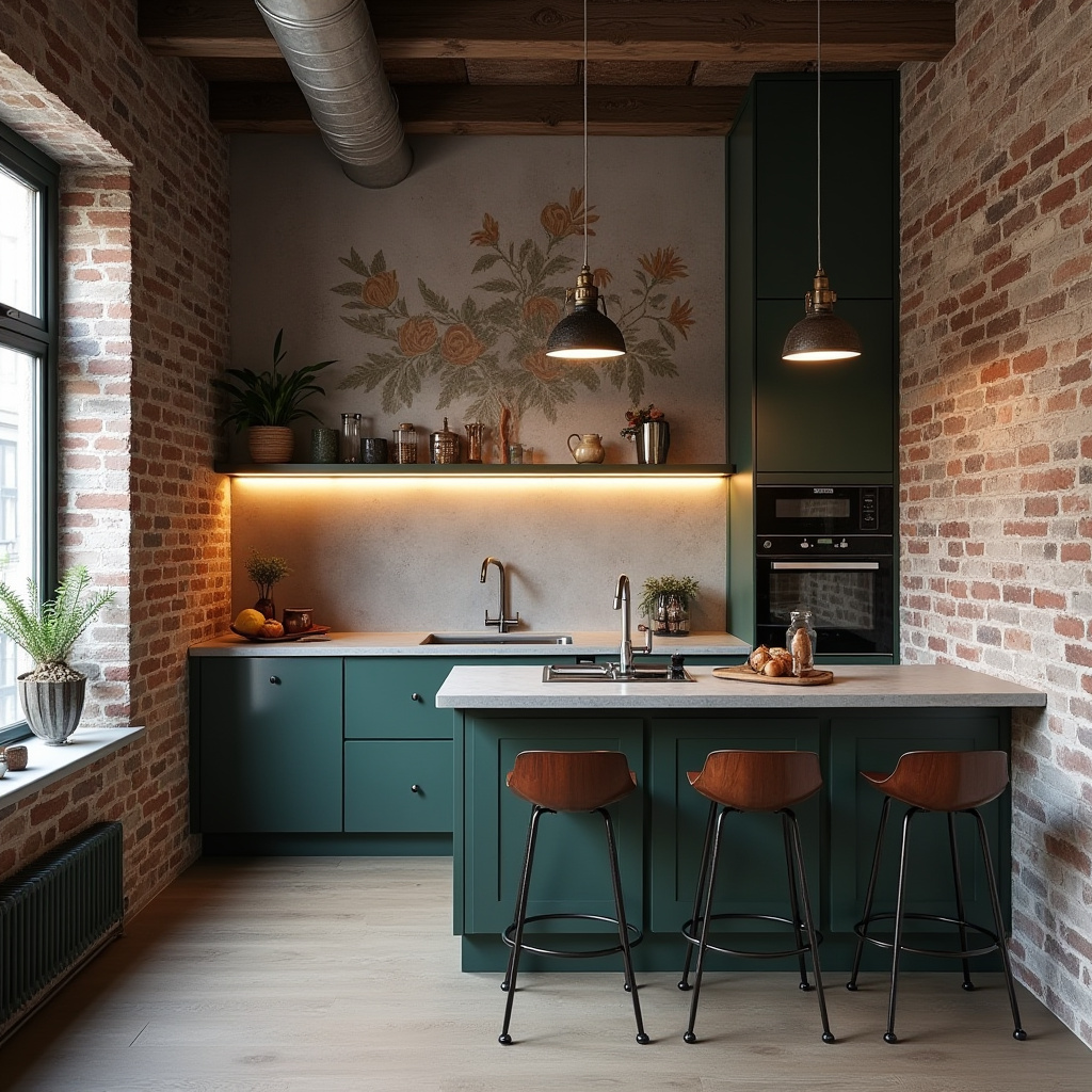 boho kitchen wallpaper 11