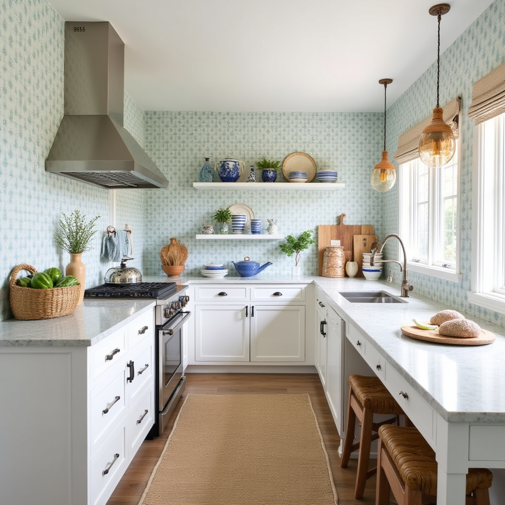 boho kitchen wallpaper 15