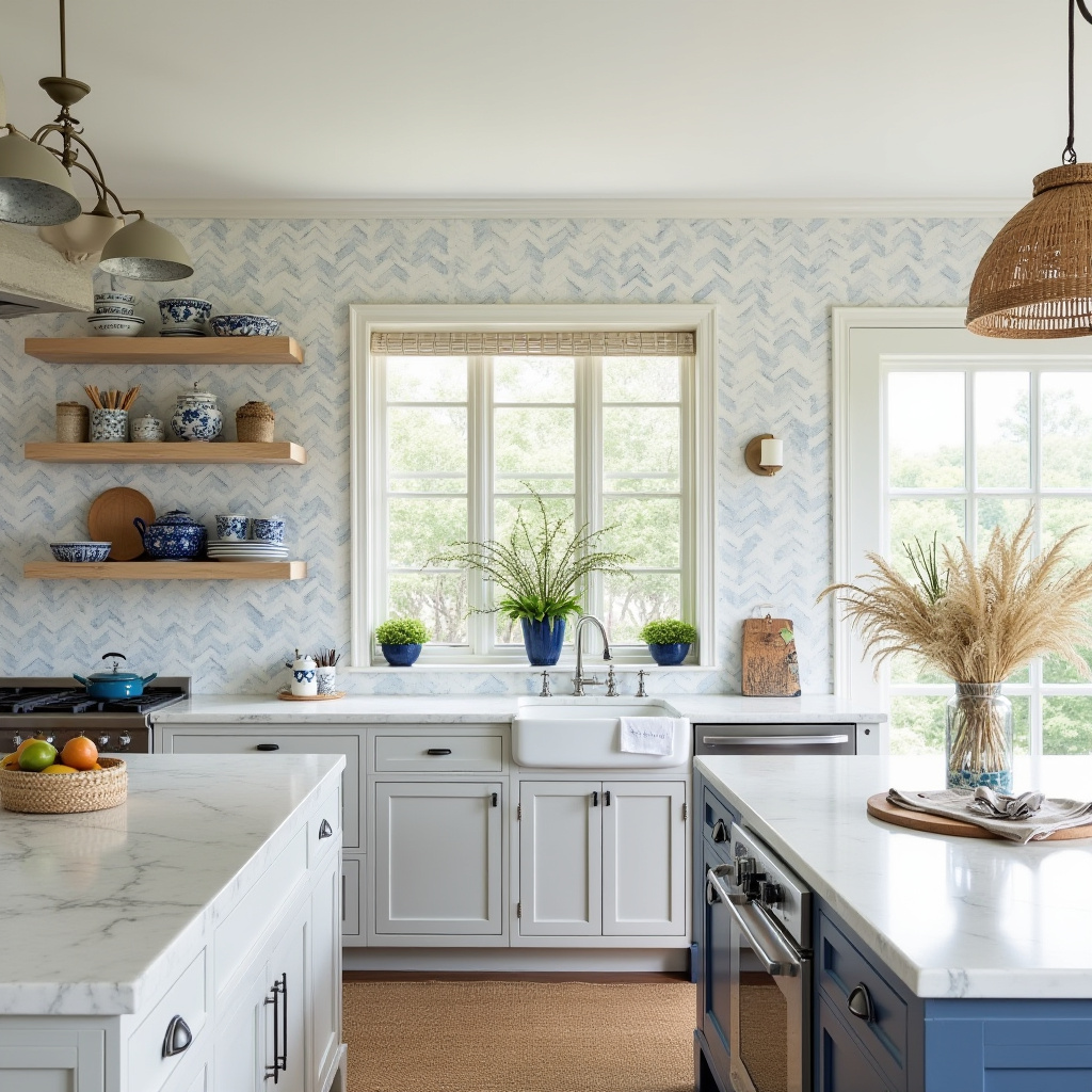 boho kitchen wallpaper 16