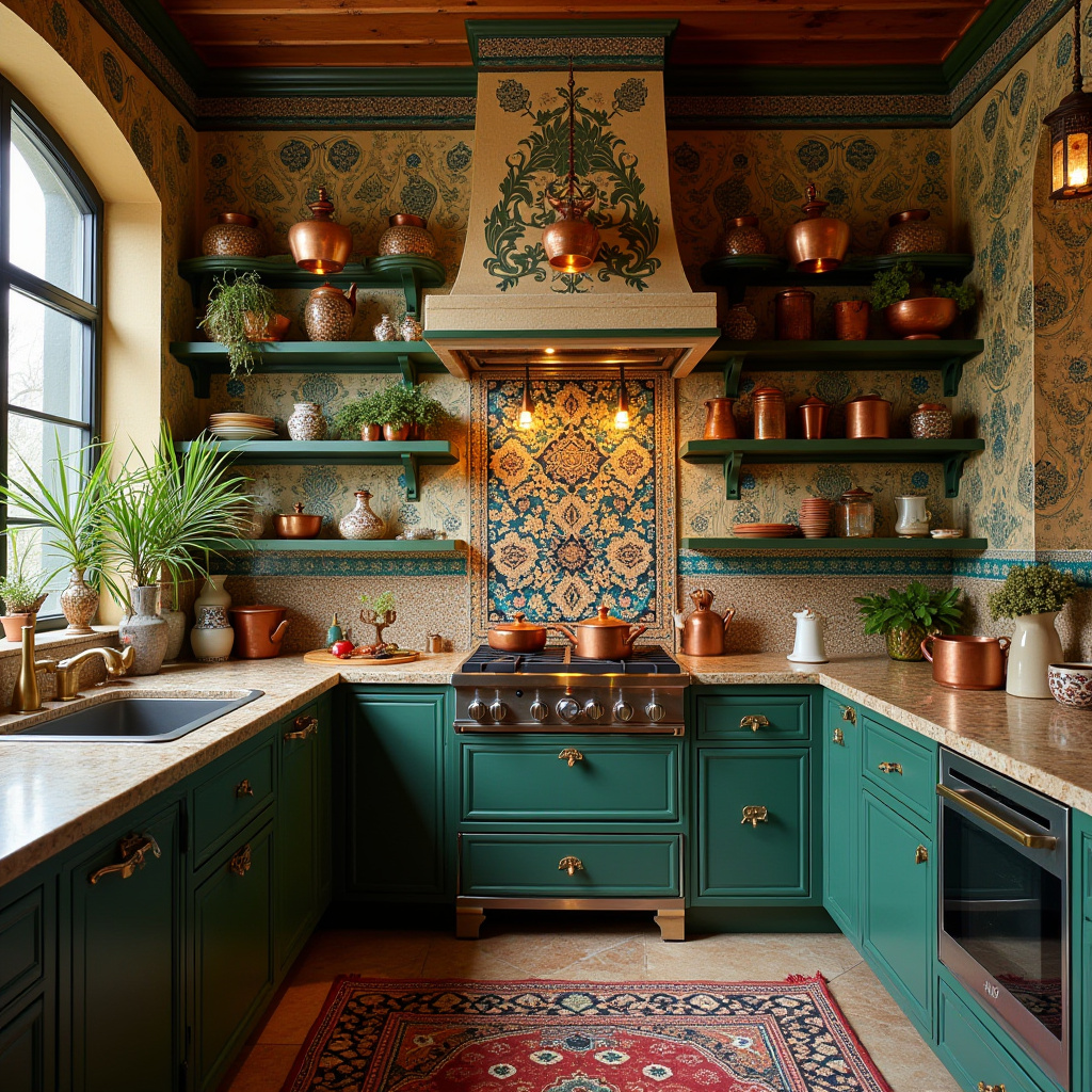 boho kitchen wallpaper 21