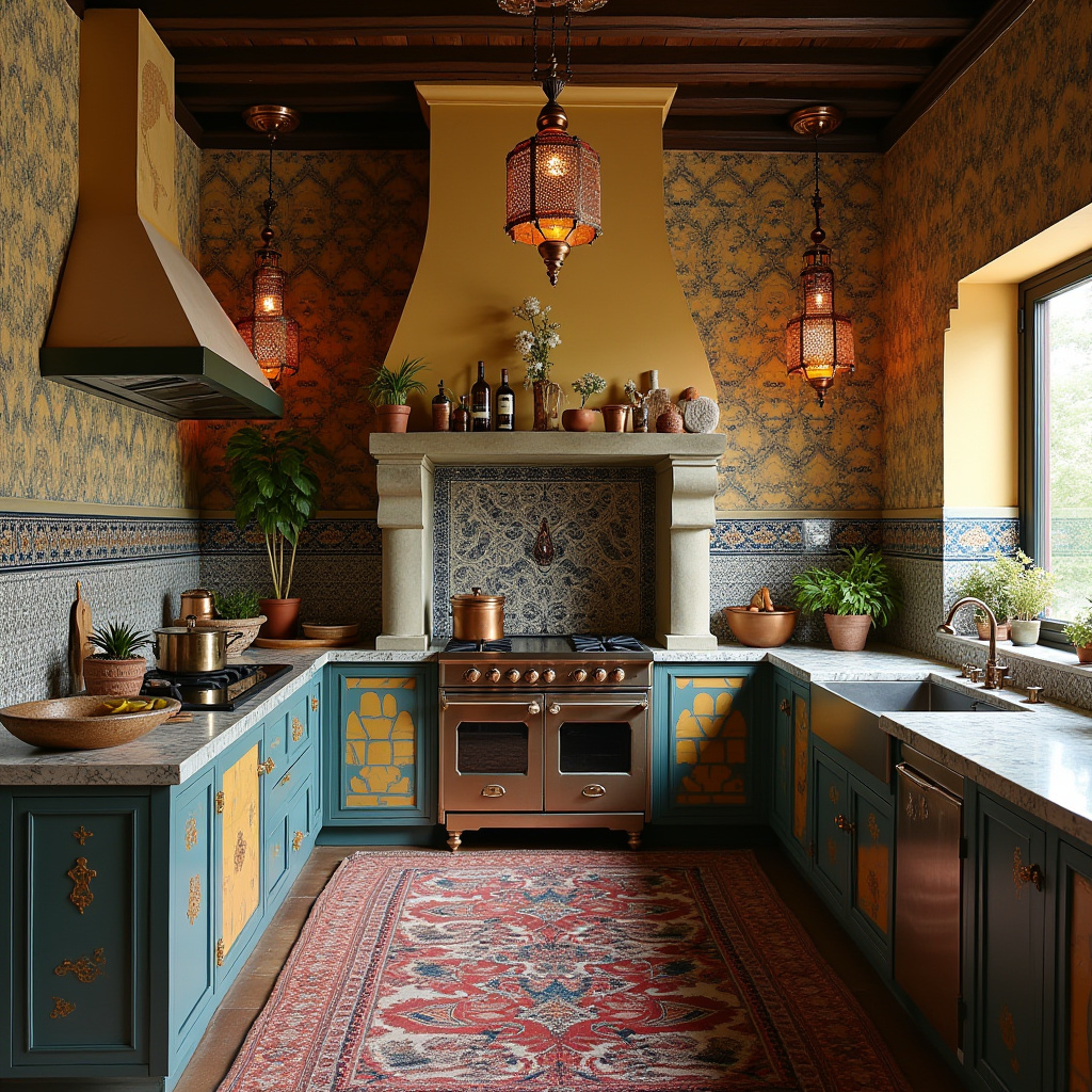 boho kitchen wallpaper 22