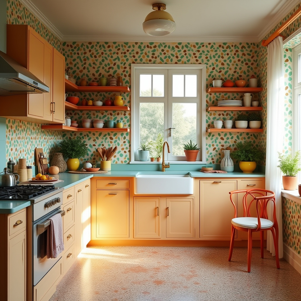 boho kitchen wallpaper 26