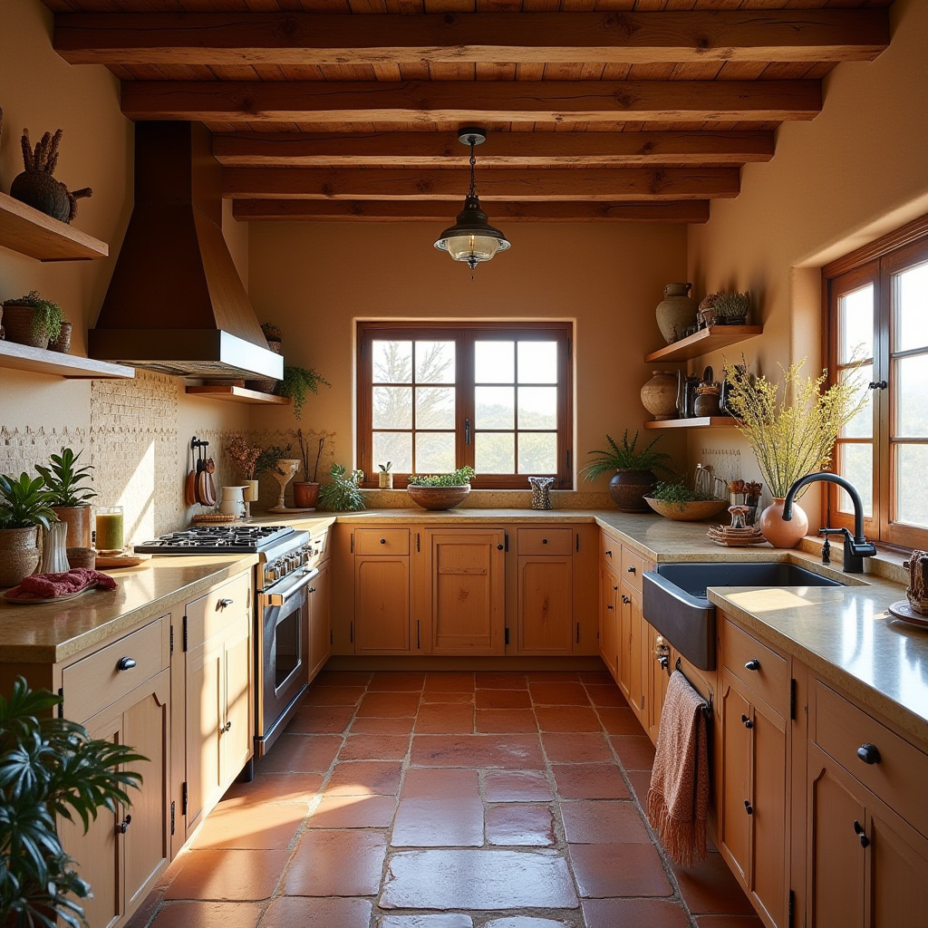 boho kitchen wallpaper 36
