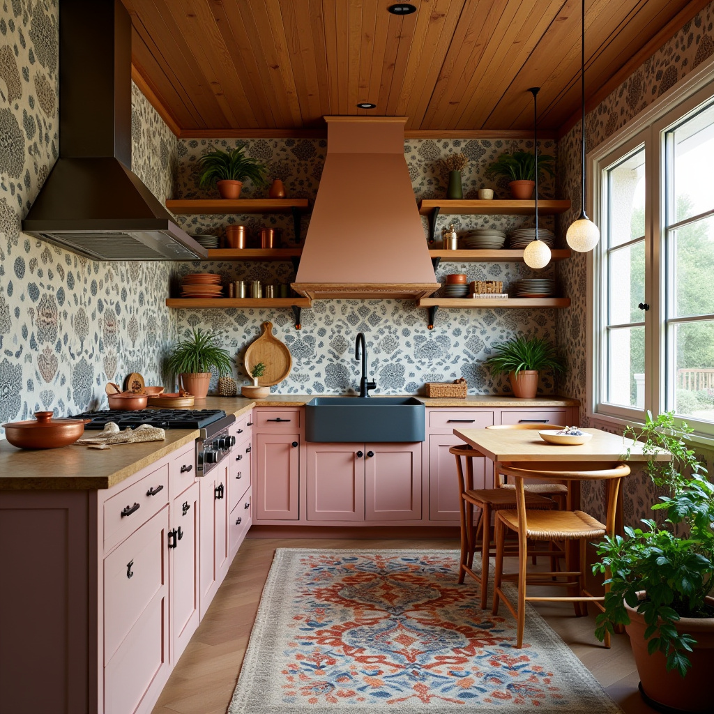 boho kitchen wallpaper 4