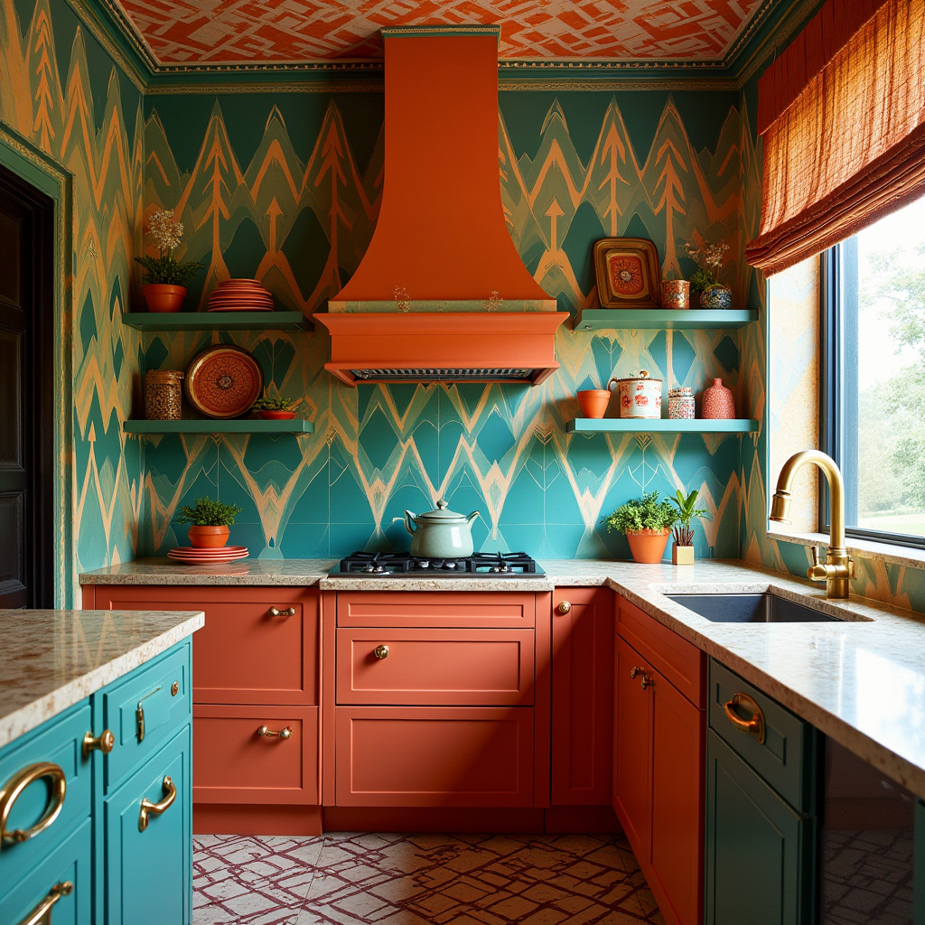boho kitchen wallpaper 40