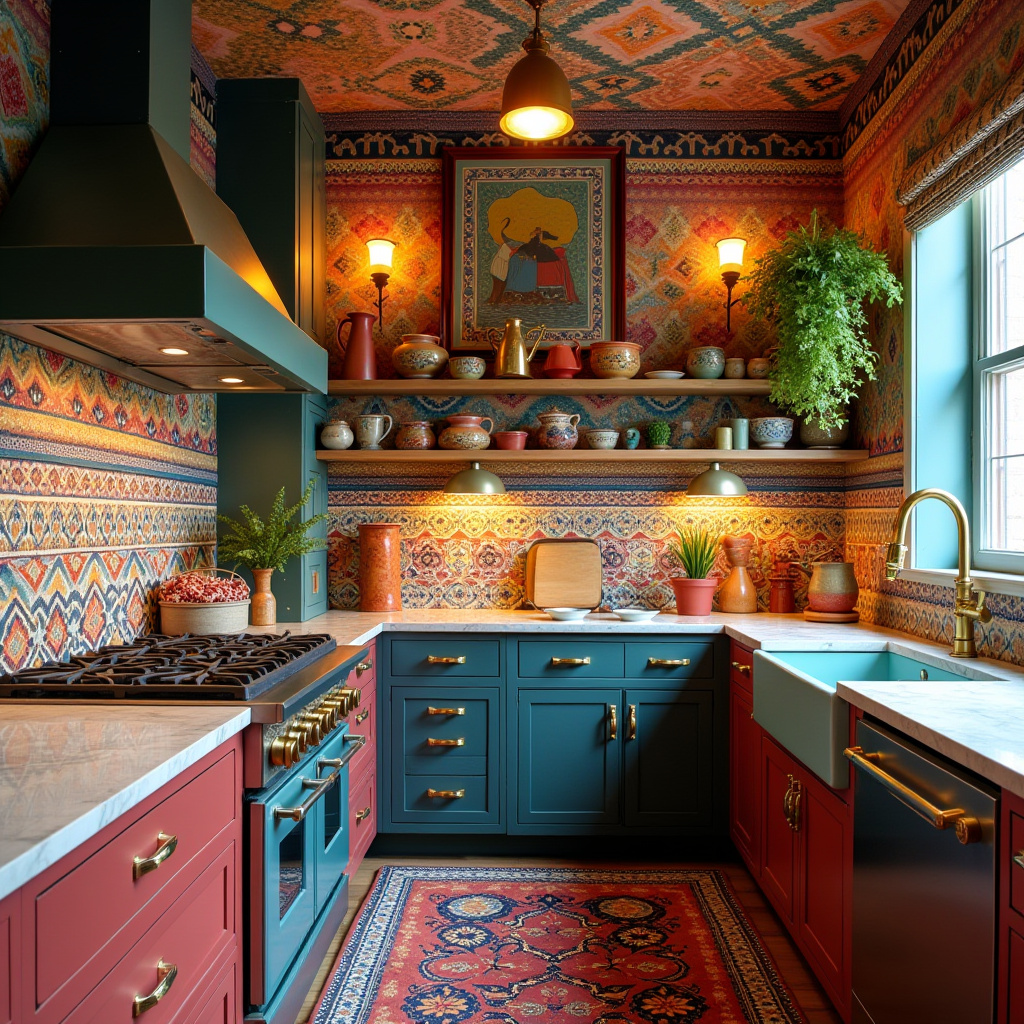 boho kitchen wallpaper 6