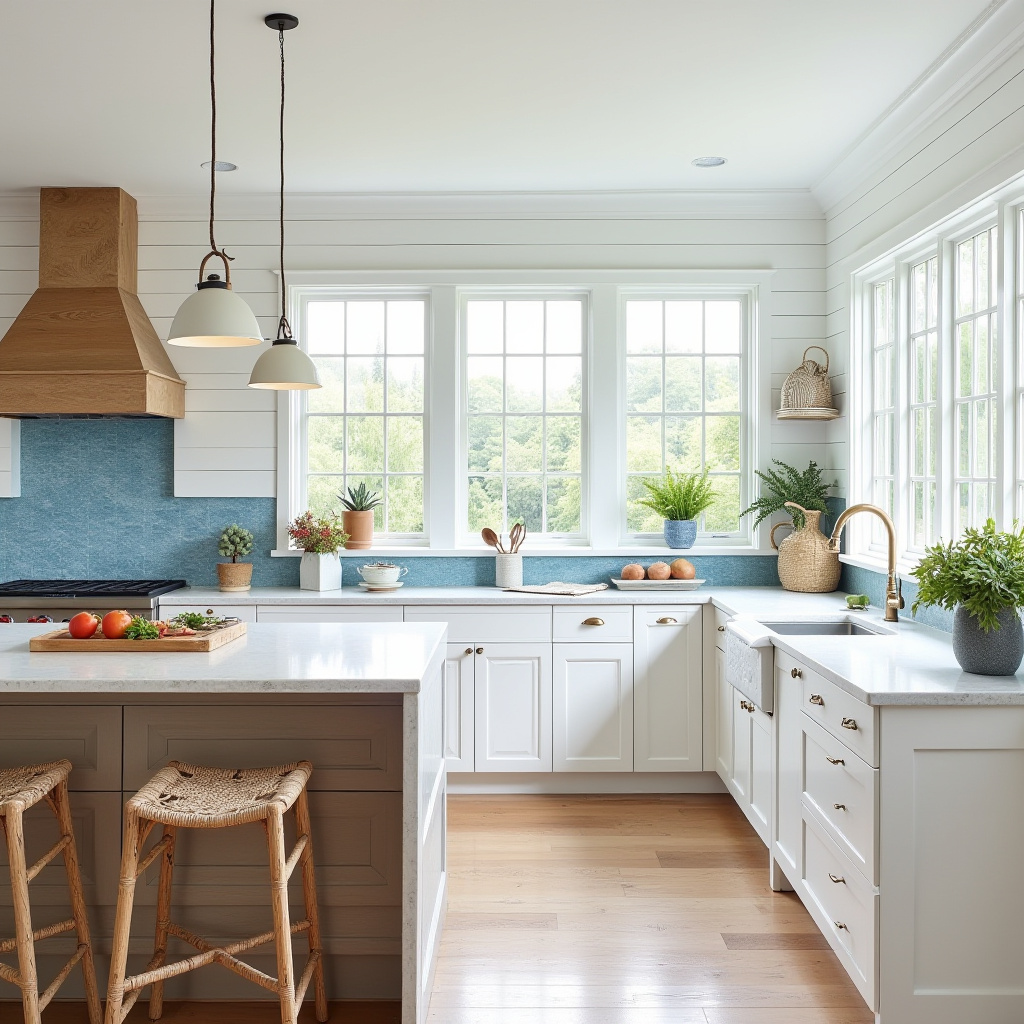 boho kitchen white cabinets 21