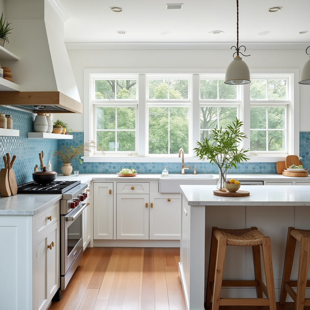 boho kitchen white cabinets 22