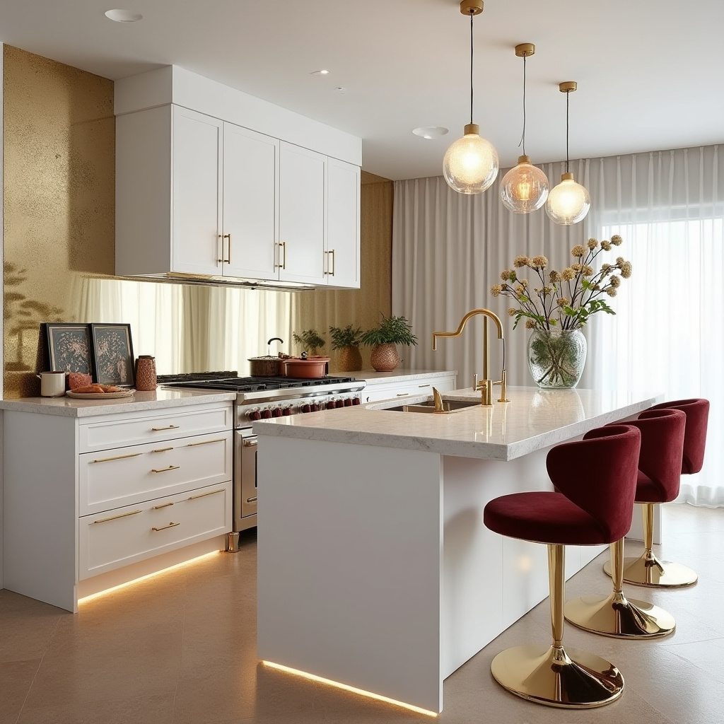 boho kitchen white cabinets 29