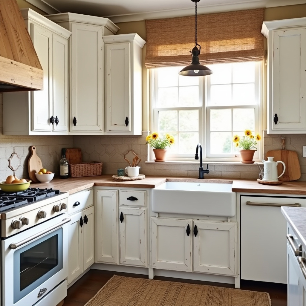 boho kitchen white cabinets 31
