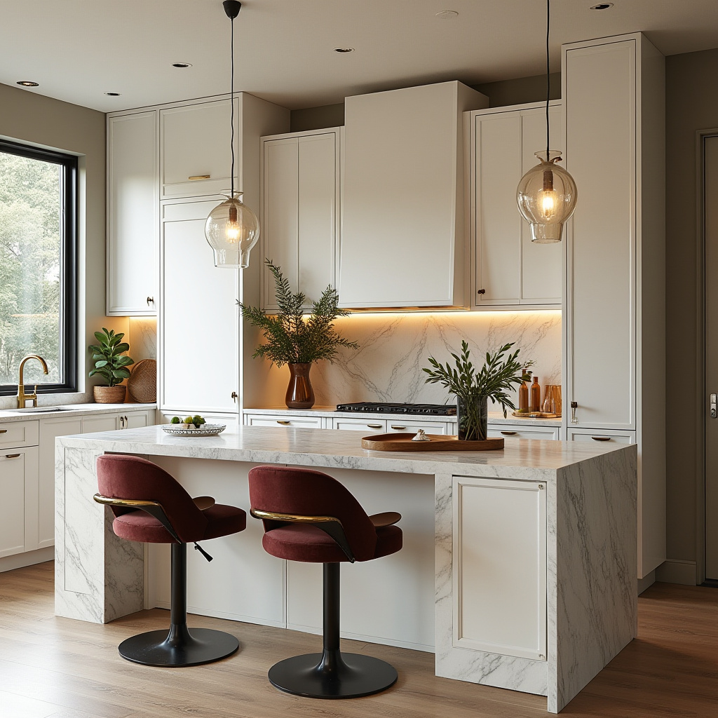 boho kitchen white cabinets 33