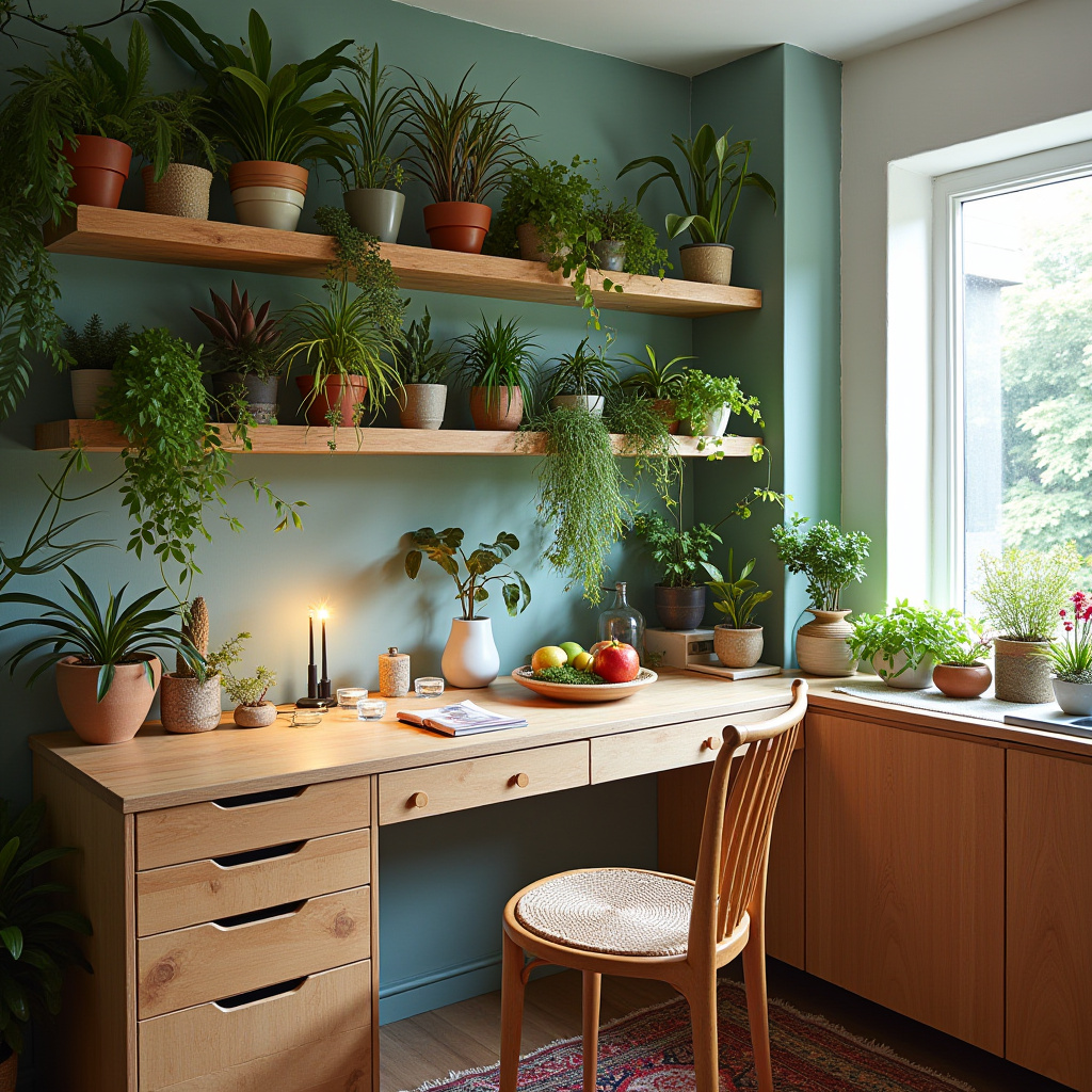 boho kitchen window 23