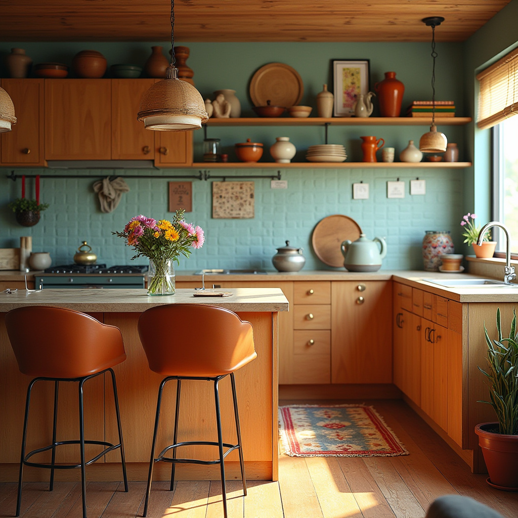 boho kitchen window 25