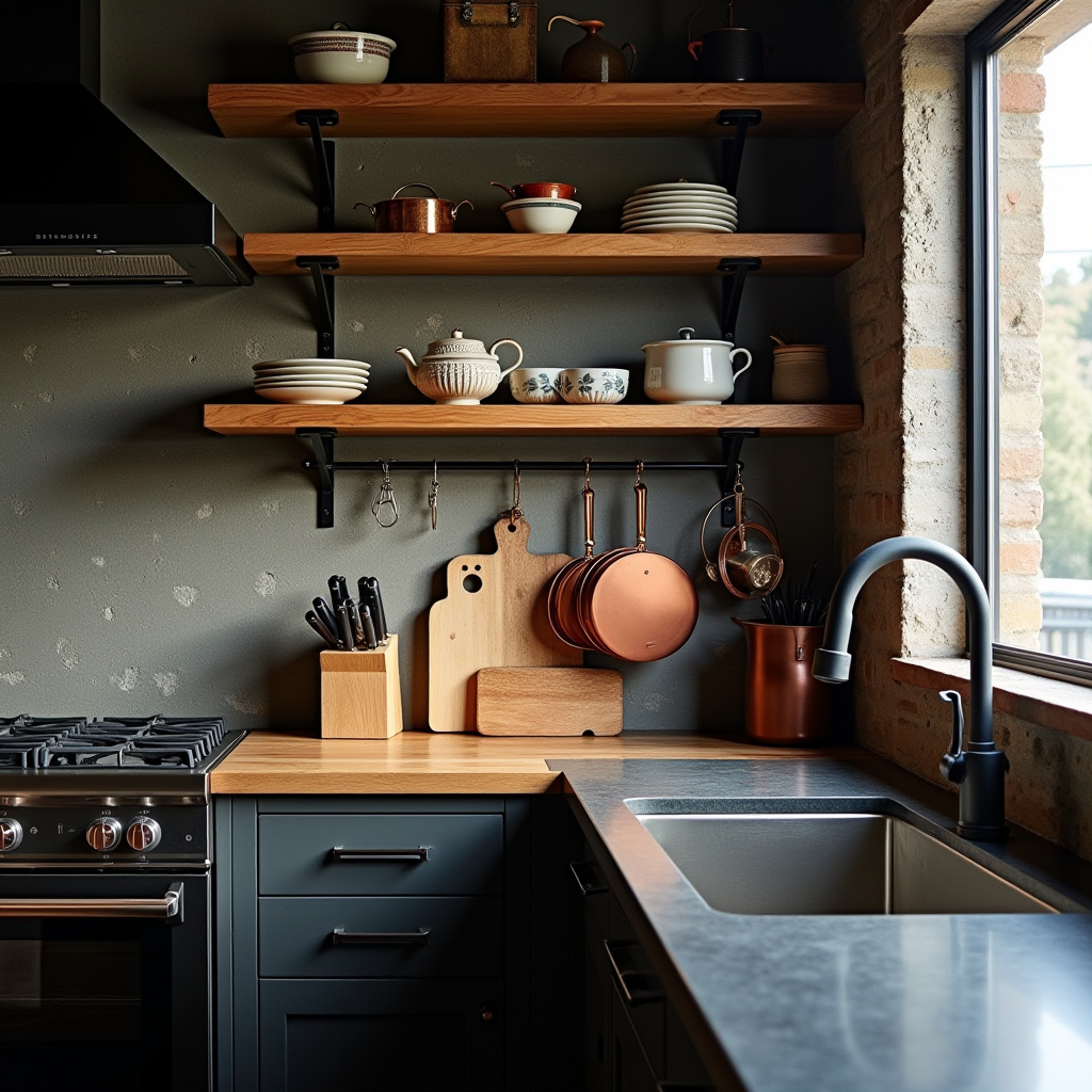 boho kitchen window 27