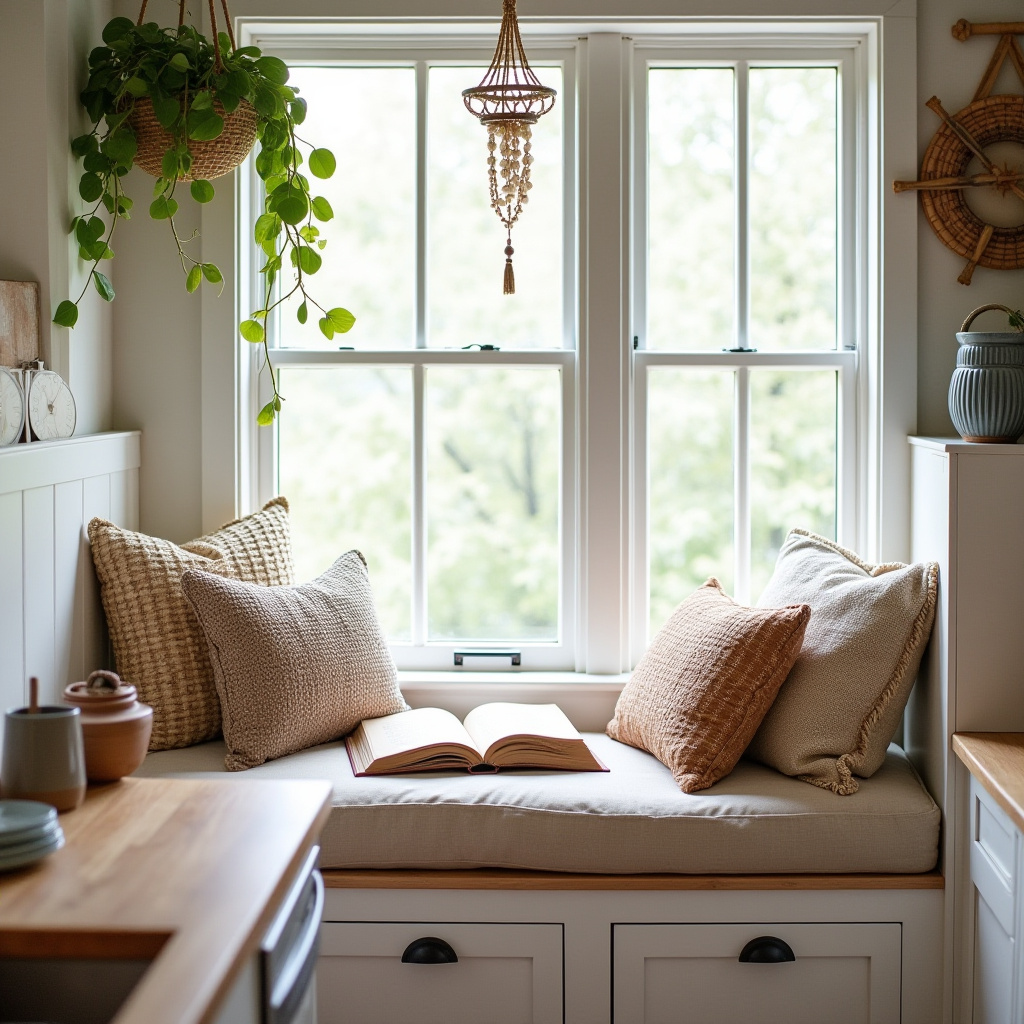 boho kitchen window 35