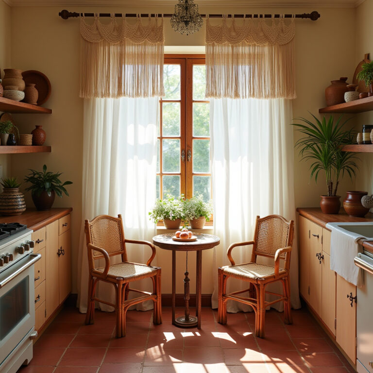 boho kitchen window curtains 1