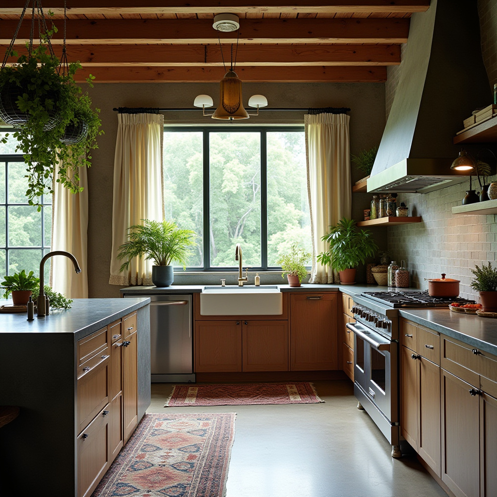 boho kitchen window curtains 27