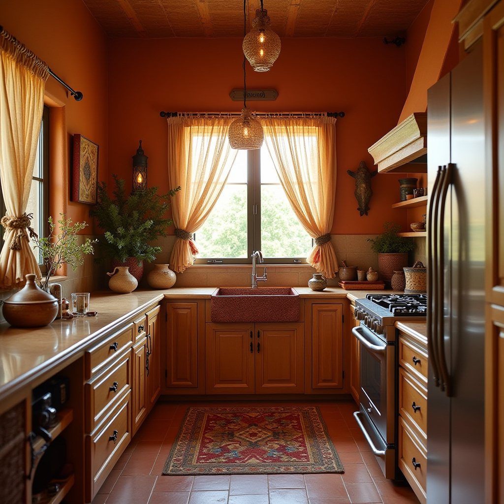boho kitchen window curtains 32