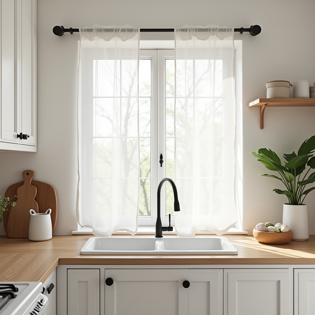boho kitchen window curtains 33