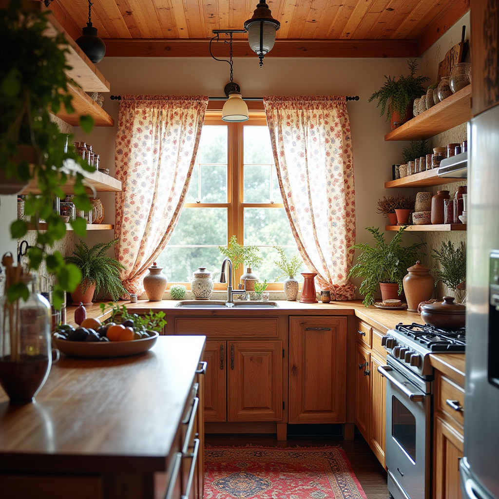 boho kitchen window curtains 40