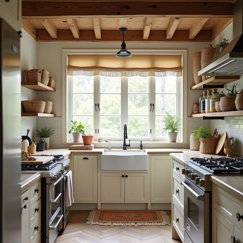 boho kitchen window curtains 9