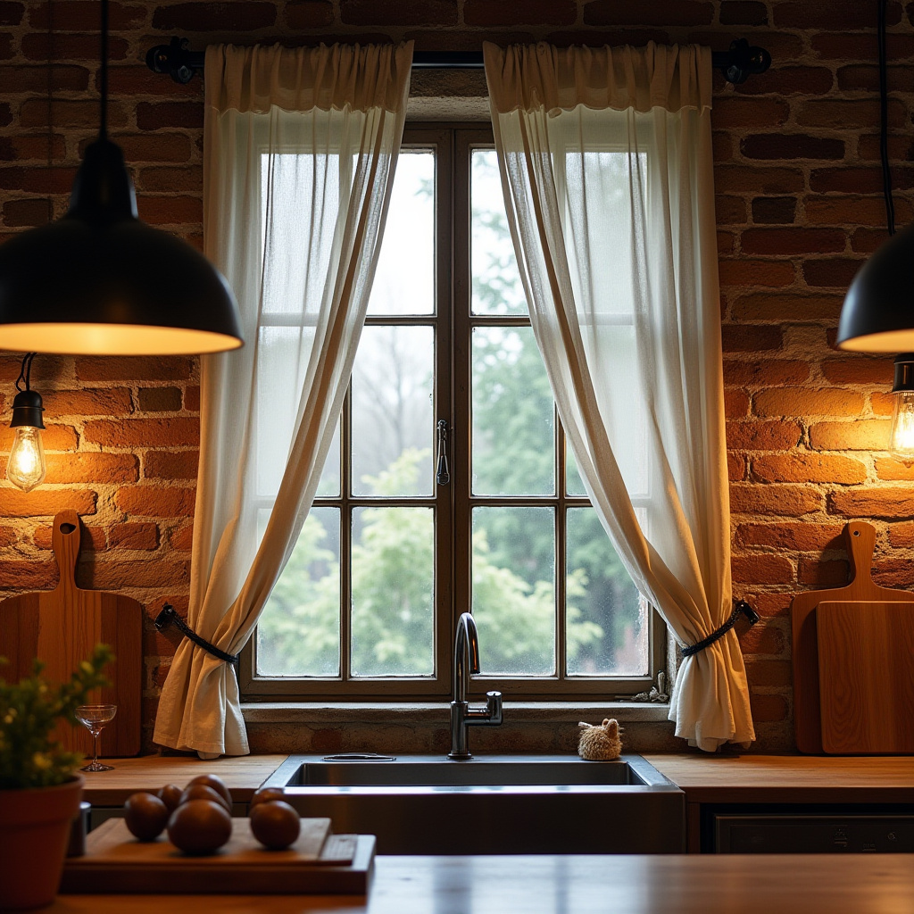 boho kitchen window treatments 15