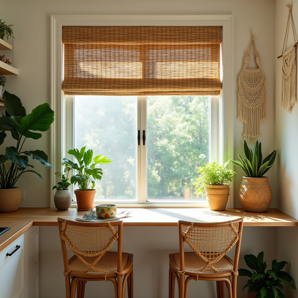 boho kitchen window treatments 18