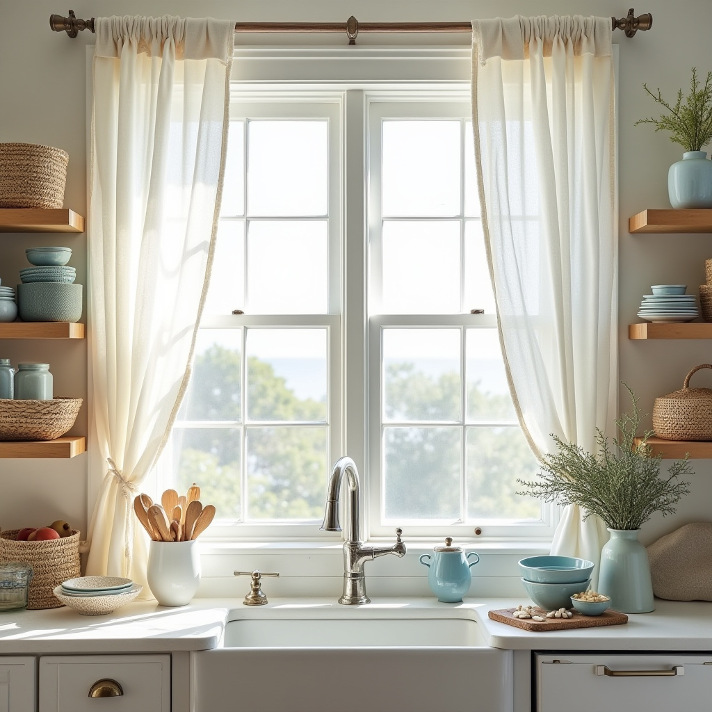 boho kitchen window treatments 22