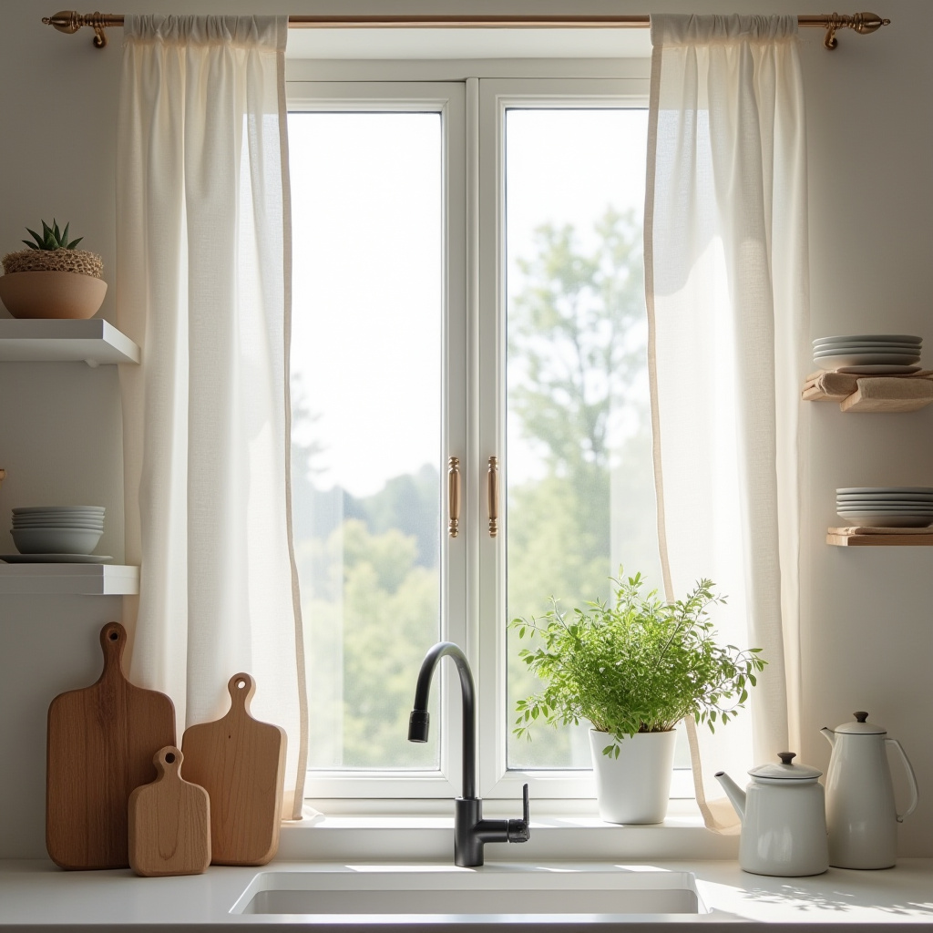 boho kitchen window treatments 26