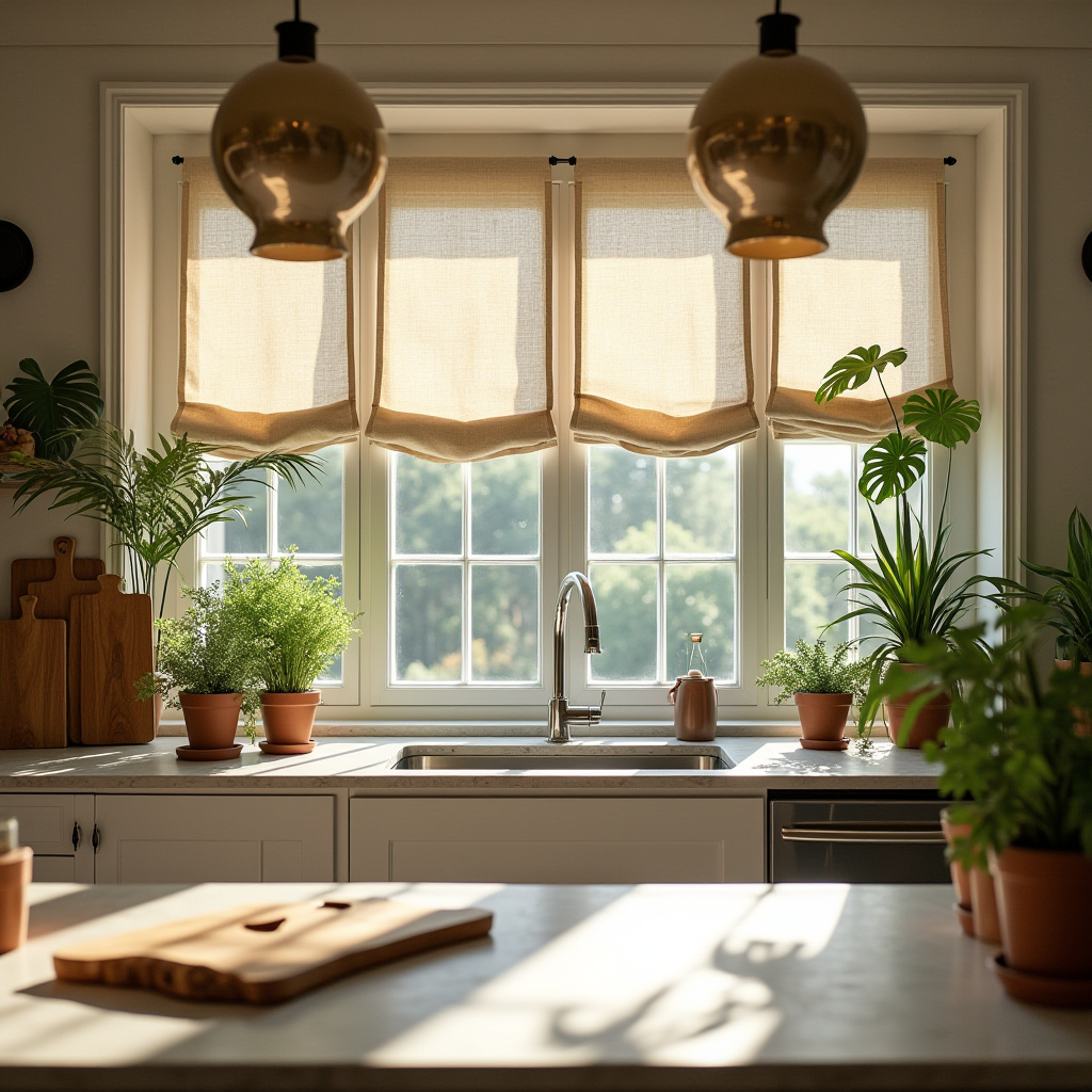 boho kitchen window treatments 5