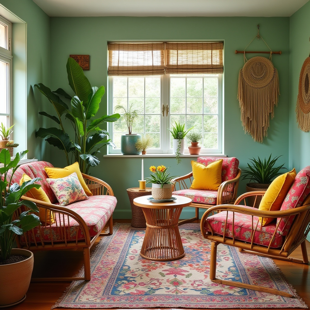 boho living room 37