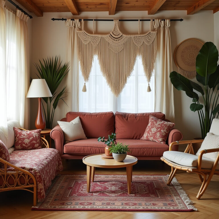 boho living room color scheme 1