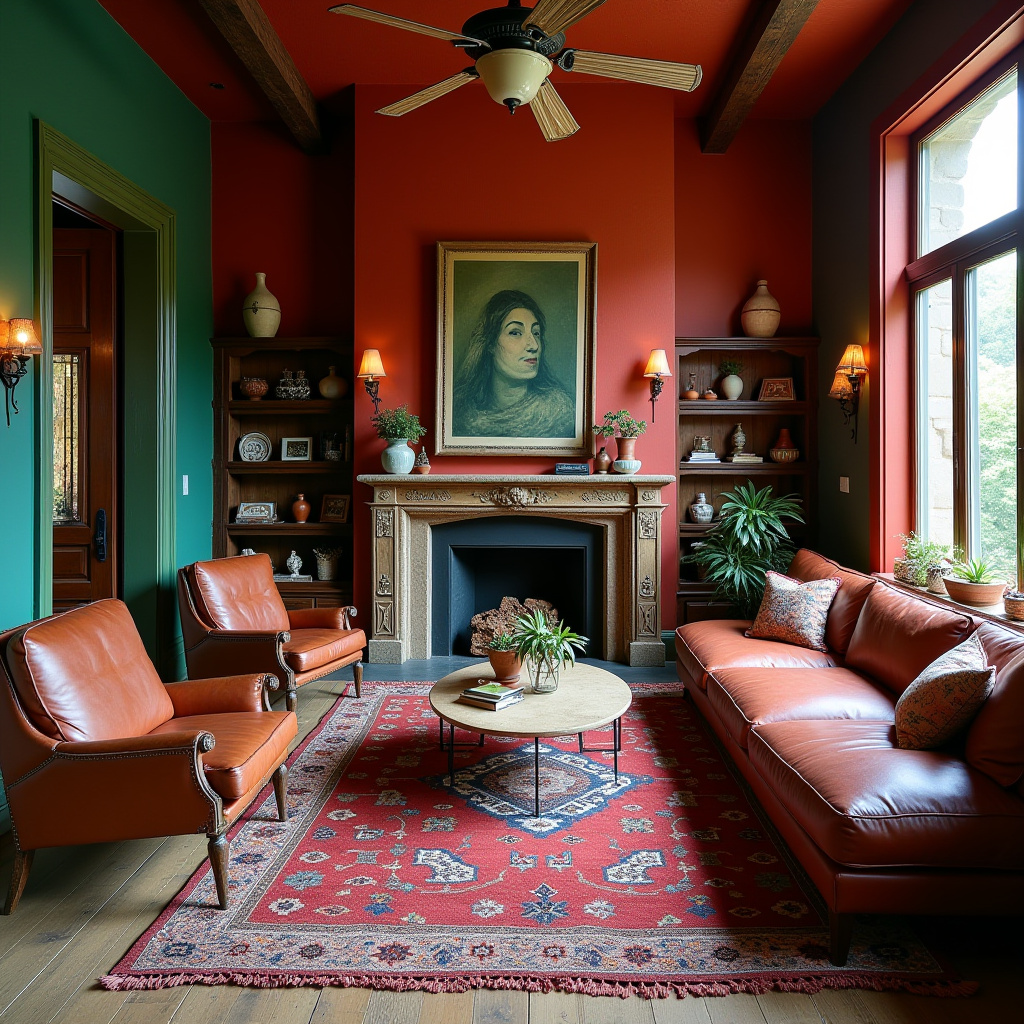 boho living room color scheme 19