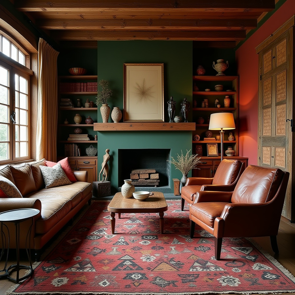 boho living room color scheme 20