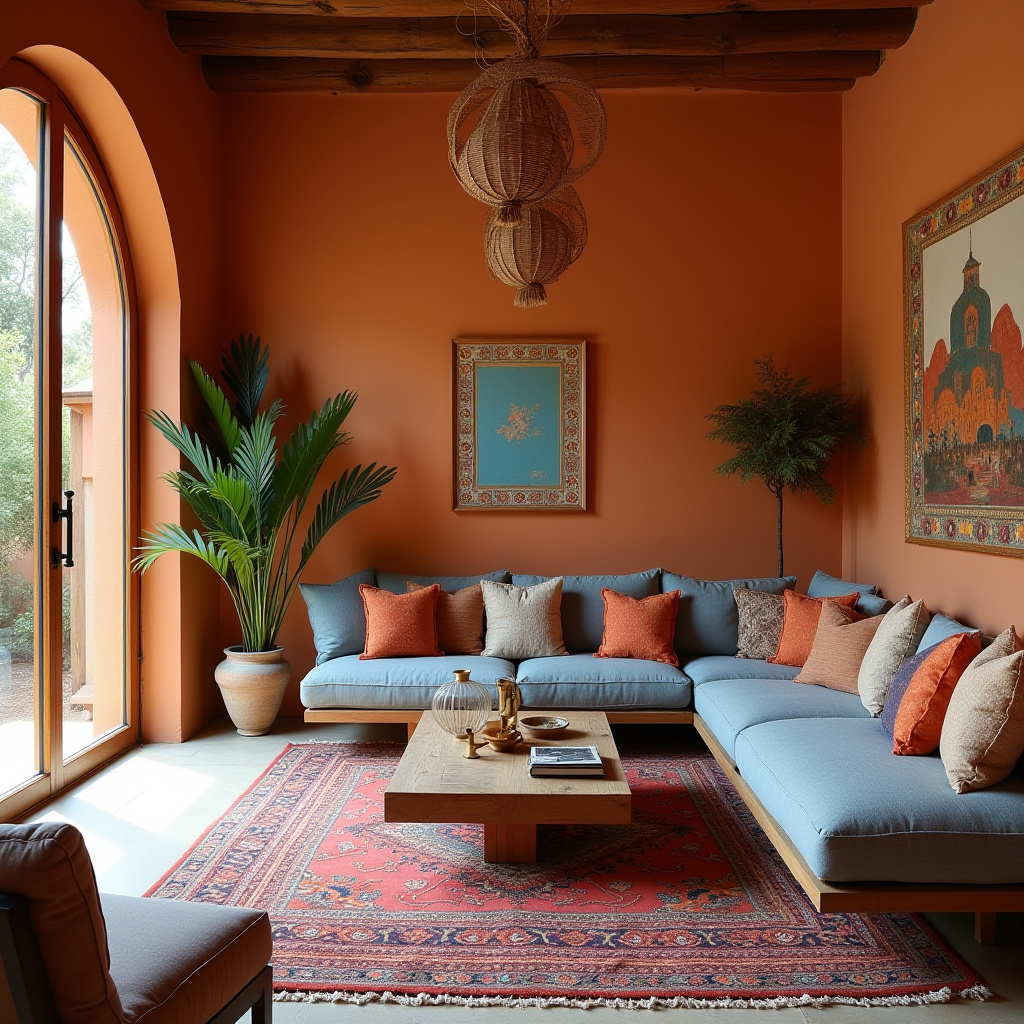 boho living room color scheme 26
