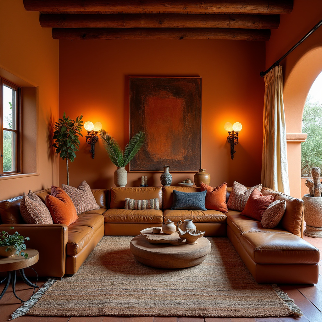 boho living room color scheme 31